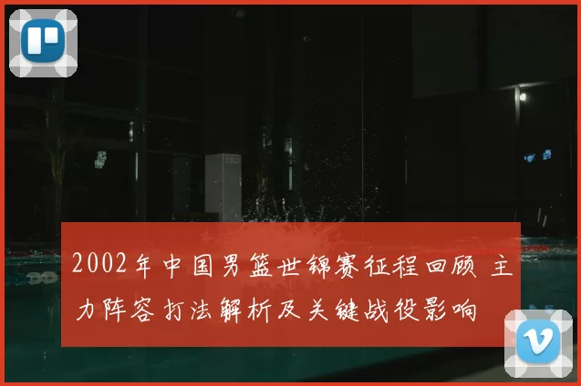2002年中国男篮世锦赛征程回顾 主力阵容打法解析及关键战役影响
